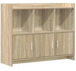 vidaXL Sideboard Sonoma-Eiche 98,5 x 33 x 80 cm Holzwerkstoff
