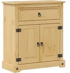 vidaXL Badschrank Corona 70x33x80 cm Massivholz Kiefer