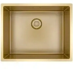 Caressi CAPP50R10G Sp&uuml;le, Ein-/Unterbau, Fl&auml;chenb&uuml;ndig (HPL). Gold (PVD).