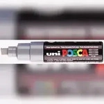 Fasermaler Uni Posca PC-8K 8mm grau