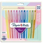 Paper Mate Blister mit 12 Flair Original Filzstiften, M-Spitze 0,8 mm, Tinten in 12