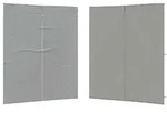 vidaXL Partyzelt-Seitenteil 2 Stk. 200 x 195 cm Hellgrau PE und Stahl