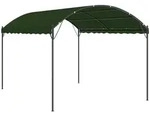 vidaXL Pavillon 4 x 3 x 2,6 m Gr&uuml;n Polyester und Stahl