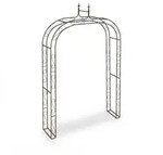 Relaxdays Rosenbogen Metall, HxBxT: 240 x 155 x 39 cm, Torbogen Garten, stabiler
