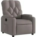 vidaXL Relaxsessel Taupe Stoff