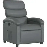 vidaXL Relaxsessel Grau Kunstleder