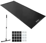 TecTake GmbH tectake Garagenbodenmatte, rutschfest, wasserdicht, mit Abzieher,