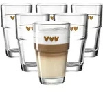 Leonardo SOLO Becher 410 ml Herzen 6er Set