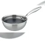 GSW Sauteuse 16 x 7 cm Inoxxa Black Gastro Traditionell, ca. 1,1 L,