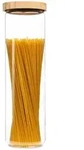 Klarstein Stapelglas mit Bambusdeckel 1700 ml stapelbar luftdicht Bambus