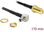 Delock SMA Buchse zum Einbau > TS-9 90&deg; Stecker 145mm