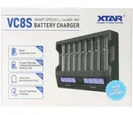 XTAR VC8S 8fach Schnell-Ladeger&auml;t f&uuml;r 1-8 Li-Ion 3,6V und 3,7V Akku und NiMH...