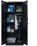 PROREGAL Fl&uuml;gelt&uuml;renschrank RHINO T&uuml;ren abschlie&szlig;bar 170x70x30cm 5 F&auml;chern...