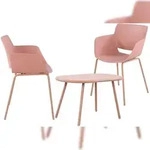 CLP Sitzgruppe Velvena pink/2 St&uuml;hle