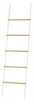 Relaxdays Handtuchleiter, Bambus & Eisen, HBT: 164 x 45 x 2 cm, Dekoleiter 5