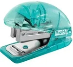 Rapid Miniheftger&auml;t Colour'Ice F4 10 Blatt Blister transparent blau