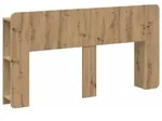 vidaXL Kopfteil Schrank mit Speicher Artisan-Eiche Holzwerkstoff