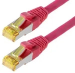 Helos Patchkabel S/FTP Cat 6a magenta 10,0m