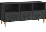 vidaXL TV-Schr&auml;nk Schwarz 102 x 34,5 x 50 cm Holzwerkstoff
