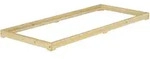 Erst-Holz Bettrahmen Bodenbett Futon extra niedriges Holzbett 90x200 Kiefer...