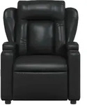 vidaXL Relaxsessel Schwarz Kunstleder