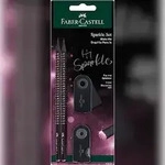 Faber Castell Bleistiftset Sparkle 2 Bleist B Rad+Sp rose