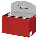 PROREGAL Robuster Wandascher mit Schild | 0,4 Liter, HxBxT 16x14x9,8cm |...