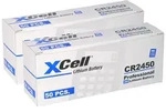 XCell 100x CR2450 Lithium-Knopfzelle 3V / 620mAh (20x 5er Pack)