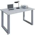 VCM Schreibtisch Lona Silber / Grau H. 76 x B. 140 x T. 80 cm