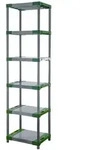 PROREGAL Kunststoffregal BIG GREY BEAR Extra-Tall, HxBxT 220x70x46cm, Fachlast...