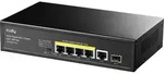 CUDY GS1005PTS1 5-Port Gigabit PoE+ Switch 1 SFP Port 120W