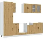vidaXL 8-tlg. K&uuml;chenschrank-Set Kalmar Artisan-Eiche Holzwerkstoff