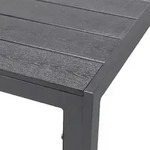 INDA-Exclusiv Non-Wood Aluminium Gartentisch anthrazit / grau 160 x 90 x 74 cm