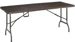 Relaxdays Gartentisch, Holzoptik, eckiger Klapptisch, Sicherheitsriegel, mit