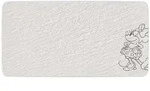 Villeroy & Boch Manufacture Rock blanc - Mickey Mouse Servierplatte 34,9 x 17,9 cm