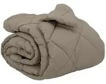 vidaXL Winterbettdecke Hellgrau 240 x 260 cm Mikrofaser