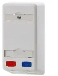 METZ CONNECT Modul Anschlussdose APFL 2 Port leer reinwei&szlig;