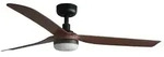 Faro DC Deckenventilator Punt Schwarz-Nussbaum mit LED 130
