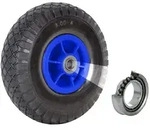 Baumarktplus Sackkarrenrad Luftrad 260x85 mm 3.00-4 60 mm versetze Nabe &Oslash; 20 mm blau