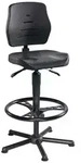 meychair Arbeitsdrehstuhl W15-25-H-PU-FR7 schwarz, bis zu 250kg belastbar