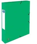 Oxford Sammelbox, DIN A4, 40mm, 425g, gr&uuml;n 3 Einschlagklappen, Gummiband,