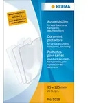 HERMA Ausweish&uuml;lle 85 x 125 mm transparent f&uuml;r diverse Dokumente, Packung &agrave; 25