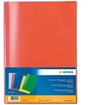 HERMA Heftschoner, DIN A5, aus PP, transparent-rot