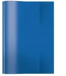 HERMA Heftschoner Folie transparent A5 dunkelblau hoch, Packung &agrave; 25 St&uuml;ck