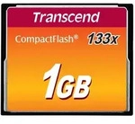 Transcend 1 GB CF 133x Kompaktflash MLC