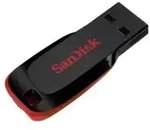 SanDisk Cruzer Blade 128GB USB 2.0 Flash Drive, Schwarz/Rot