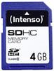 Intenso SDHC Speicherkarte 4 GB Class 10