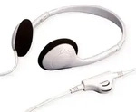 VALUE Stereo Kopfh&ouml;rer mit Lautst&auml;rkeregler, grau