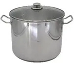 KR&Uuml;GER Edelstahl Jumbotopf , 17 l, mit Glasdeckel Edelstahl rostfrei