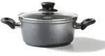 STONELINE&reg; Bratentopf 24 cm, mit Glasdeckel, Antihaft Bratentopf, Induktion und